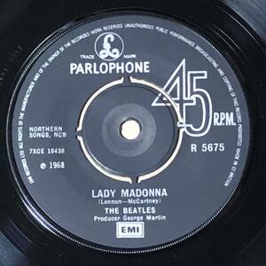 Lady Madonna UK 70's Mono 7' Single