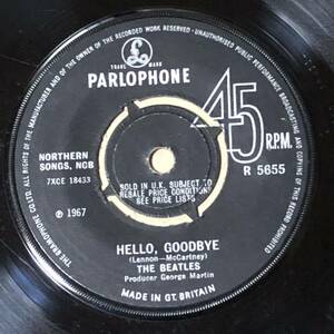 Hello Goodbye UK Orig Mono 7' Single