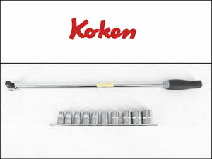 #060401-216# beautiful goods #Koken/ko- ticket #1/2(12.7mm)sq spin na steering wheel #12 angle Short socket wrench #4768J-600#4405M#