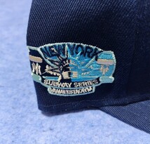 ニューヨーク ヤンキース ニューエラ キャップ 帽子NEWERA 59FIFTY 7 5/8 60.6cm サブウェイシリーズ メッツ サイドパッチ 自由の女神_画像2