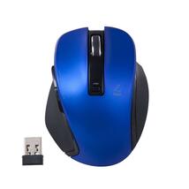 送料無料★Digio2 究極のカタチ 2.4GHワイヤレスマウス 5ボタン Blue LED Sサイズ ブルー Z7499_画像2
