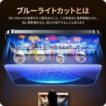 送料無料★NIMASO iPhone15Plus ガラスフィルム ブルーライトカット 強化ガラス 保護フィルム 1枚セット_画像2