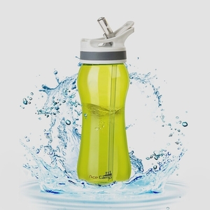 送料無料★AceCamp ストローボトル BPAフリー 女性向き スポーツ 水筒 (600ml グリーン)