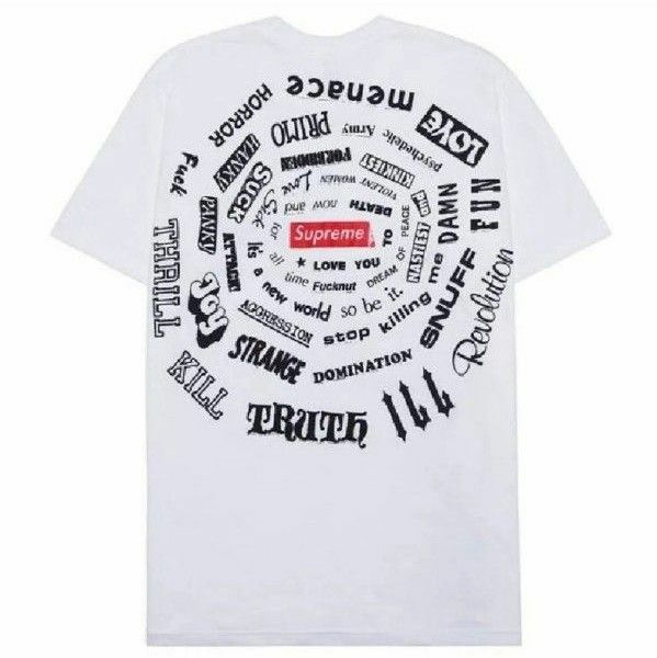 Supreme Spiral Tee "White"シュプリーム スパイラル Tシャツ "ホワイト" Tシャツ Lサイズ