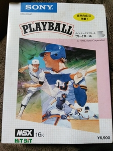 ソニー　プレイボール　野球　Sony Playball MSX 16K