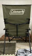 コールマン Coleman 椅子 レイチェア アウトドア キャンプ リクライニング 3段階リクライニング 折りたたみ式 オリーブ色 _画像3