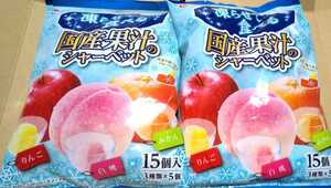 [ cat pohs shipping ( free shipping }]( explanatory note obligatory reading * including in a package un- possible ).... meal .. domestic production ... sherbet ( apple * mandarin orange * white peach )20g×15 piece insertion ×2 piece 