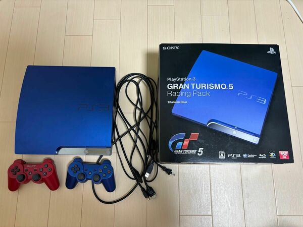 PS3 グランツーリスモ5 タイタニウムブルー 初期化済 ソニー SONY