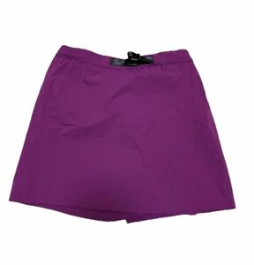 【X-adventure】ラップスカート風アウトドアショートパンツ　紫　Mサイズ