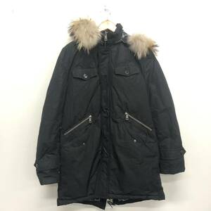 【burberry black label 】バーバリーブラックレーベル★ダウンジャケット ブラック サイズLL d1f22-221-09 ファー 05