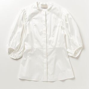 UNITEDARROWS C サテン バルーンスリーブ ブラウス