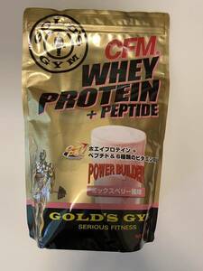 【送料無料】ゴールドジムCFMホエイプロテイン +ペプチド ミックスベリー風味900g (GOLD’S GYM)