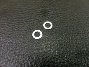 未使用 アルミワッシャー 外径: 10mm × 内径: 6mm × 厚み: 1.0mm 2個入り 管理No.41226