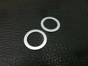 未使用 アルミワッシャー 外径: 24mm × 内径: 18mm × 厚み: 1.5mm 2個入り 管理No.41237