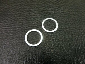 未使用 アルミワッシャー 外径: 20mm × 内径: 16mm × 厚み: 1.5mm 2個入り 管理No.41235