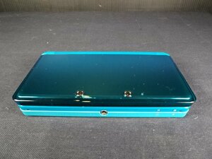  Nintendo 3DS aqua blue body electrification * operation verification the first period . ending adaptor lack of SD card soft extra present condition goods 