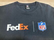 00s 企業コラボ NFL × FedEx 2008年 KICKOFF Tシャツ アメフト アメリカンフットボール ヴィンテージ ブラック XL ゆるだぼ オーバー_画像3