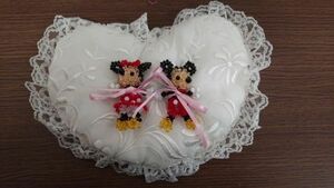  кольцо pillow Swarovski SWAROVSKI Disney Mickey minnie невеста цветок . кольцо Heart свадебный гонки ручная работа ручная работа новый товар 