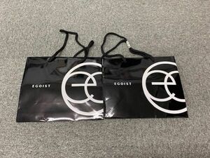 EGOIST Egoist paper bag shopping bag shopa- shop sack brand summarize 2 point set 