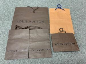 LOUIS VITTON ルイヴィトン 紙袋 手提げ袋 ショッパー ショップ袋 まとめ 5枚セット