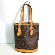 ルイ・ヴィトンLOUIS VUITTON ルイ・ヴィトン プチ・バケット モノグラム ブラウン M42238 T0514_画像1