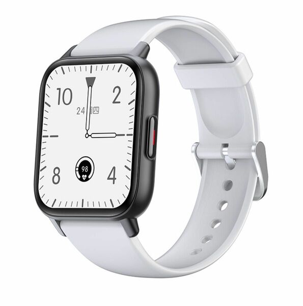 新品未使用スマートウォッチ1.69インチ Bluetooth5.0 ホワイト着信通知 心拍数 大画面 腕時計 心拍計 活動量計
