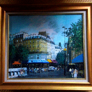 〇坂本宏/絵画/油絵/10号/パリ・サンラザール◯