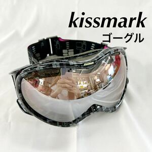 ▲ kissmark キスマーク ゴーグル スキーゴーグル スノボー スキー サイズ不明 女性 スノーボードアクセサリー ピンク 【OTAY-536】