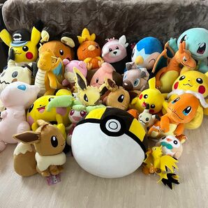 【大人気】ポケモン　ぬいぐるみ　まとめ売り　26個セット　ピカチュウ　イーブイ　カイリュウ　ポケモンセンター　UFOキャッチャー