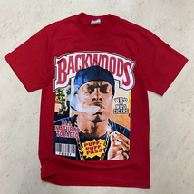 LA発 【3XL】 PUFF PUFF PASS アンダーグラウンド グラフィック ヘビーウェイト 半袖 Tシャツ 赤 BACKWOODS バックウッズ Tabacco_画像1