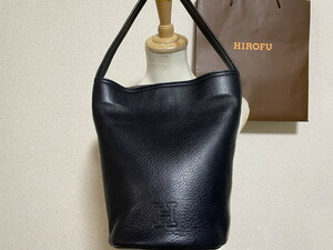 ●１９８００円即決・送料込み●　　HIROFU　ヒロフ　バケツ型　レザーバッグ