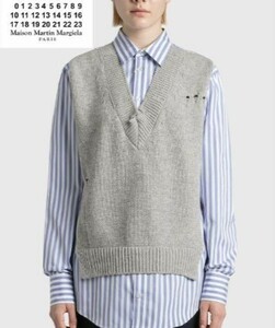 ●３５８００円即決・送料込み●　　Maison Margiela メゾンマルジェラ デストロイ加工　ダバード　ベスト　ニット