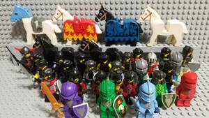 レゴ お城シリーズ 騎馬 ミニフィグ 兵士 騎士 ブラデック ドラゴンナイト 装飾馬 武器 防具 甲冑 兜 馬 大量 大量出品中 同梱可能 正規品