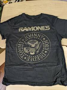 【服飾】 ビンテージ レア Tシャツ バンド 当時物? RAMONES ラモーンズ Presidential Seal RECKLESS M 黒 半袖