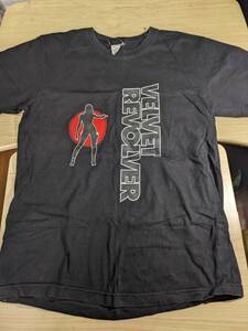 【服飾】 ビンテージ レア Tシャツ バンド 当時物? VELVET REVOLVER ヴェルヴェット リボルバー THE GTS M? 黒 半袖