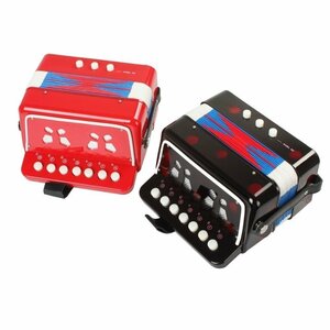 lyw546*ni toy. accordion 7 key + 3 button keyboard for children band musical performance musical instruments present is possible to choose 2 color 