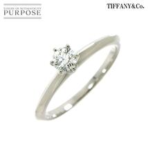 ティファニー TIFFANY&CO. ソリティア ダイヤ 0.26ct G/VS1/3EX 11号 リング Pt プラチナ Diamond Ring 【鑑定書付き】 90225929_画像1