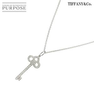 ティファニー TIFFANY&Co. フルールドリスキー ダイヤ ネックレス 40cm Pt プラチナ Diamond Necklace 90227527