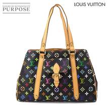 ルイ ヴィトン LOUIS VUITTON モノグラム マルチカラー オーレリア MM トート バッグ ノワール M40095 90231779_画像1