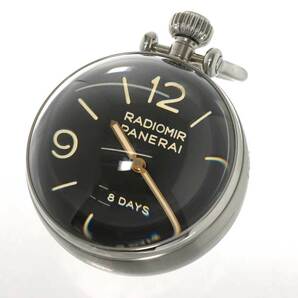 パネライ PANERAI テーブルクロック 置き時計 PAM00581 ブラック 手巻き ウォッチ Table Clock 90232348の画像3