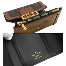 ルイ ヴィトン LOUIS VUITTON モノグラム リバース ポルトフォイユ ドーフィーヌ コンパクト 二つ折り 財布 M68725 90231936_画像7