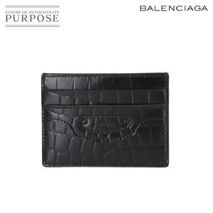 未使用 展示品 バレンシアガ BALENCIAGA ネオ クラシック カードケース レザー ブラック 640109 Card Case 90232023