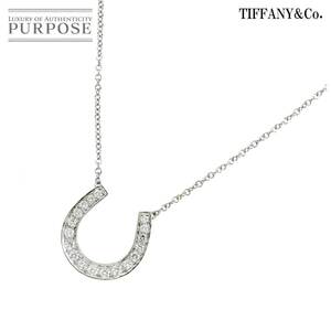 ティファニー TIFFANY&CO. ホースシュー ダイヤ ネックレス 41cm Pt プラチナ Diamond Necklace 90227380