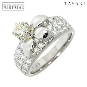 タサキ TASAKI 12号 リング ダイヤ 0.45ct/0.75ct K18 WG ホワイトゴールド 750 指輪 田崎真珠 Diamond Ring 90229718