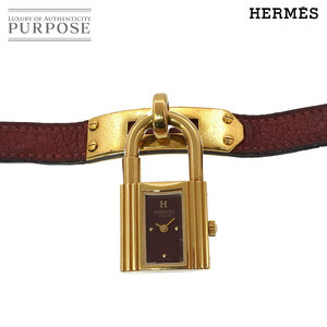 エルメス HERMES ケリーウォッチ ヴィンテージ レディース 腕時計 ワインレッド クォーツ ウォッチ カデナ Kelly Watch 90234277