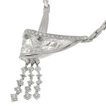 ジュネ Jeunet ホワイトトパーズ ダイヤ 1.87ct ネックレス 49cm K18 WG ホワイトゴールド 750 Topaz Necklace 90229305_画像4