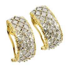 ダイヤ 0.17ct イヤリング K18 YG WG イエロー ホワイトゴールド 750 Diamond Earrings Clip-on 90231030_画像2