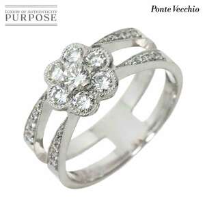 ポンテヴェキオ Ponte Vecchio 11.5号 リング ダイヤ 0.70ct K18 WG ホワイトゴールド 750 指輪 Diamond Ring 90229684