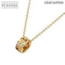 ルイ ヴィトン LOUIS VUITTON パンダンティフ アンプラント ダイヤ ネックレス 40cm K18 YG イエローゴールド 750 Necklace 90228217_画像1