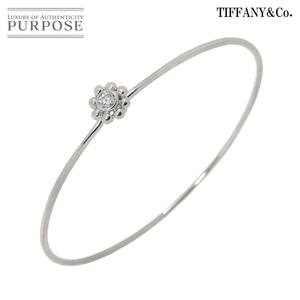 ティファニー TIFFANY&CO. ダイヤ バングル 17cm K18 WG ホワイトゴールド 750 ブレスレット Bracelet 90229822